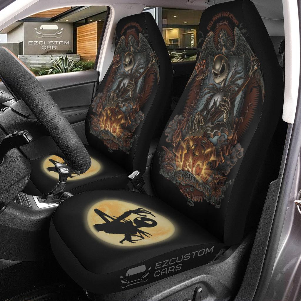 The Nightmare Before Christmas Halloween Car Seat Covers Jack Skellington on Guitar The Nightmare Before Christmas Halloween Car Seat Covers Jack Skellington on Guitar