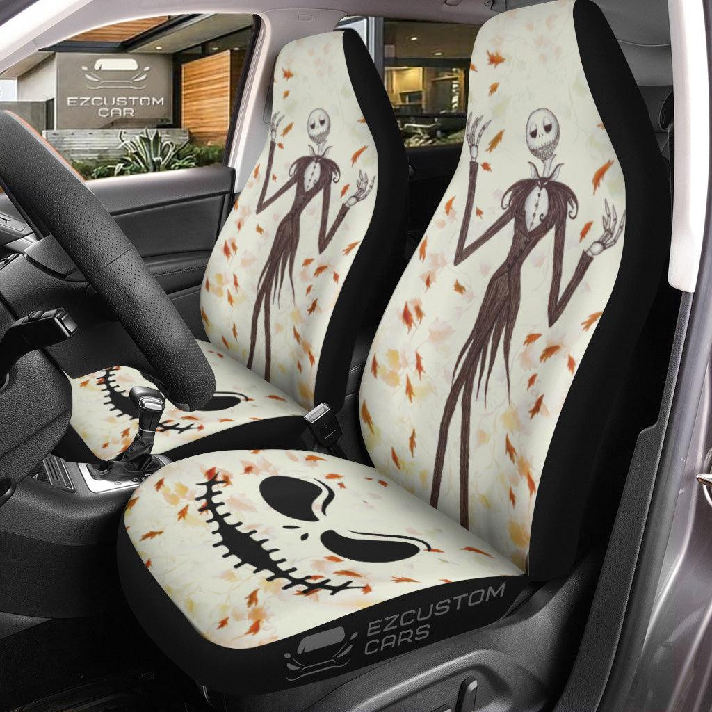 The Nightmare Before Christmas Halloween Car Seat Covers Leaf Autumn Jack Skellington