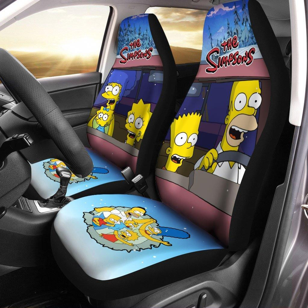 Donuts The Simpson Car Seat Covers