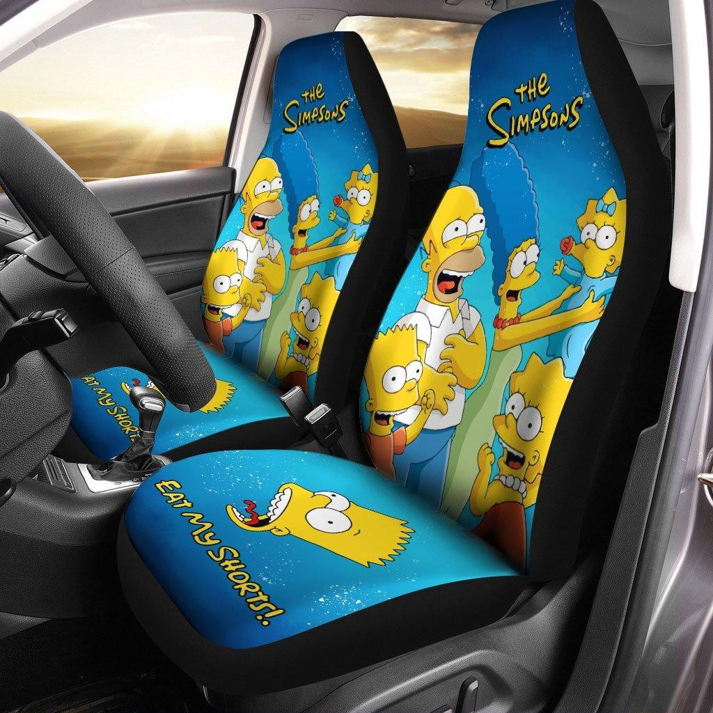 The Simpson Happy Family Moments Car Seat Covers