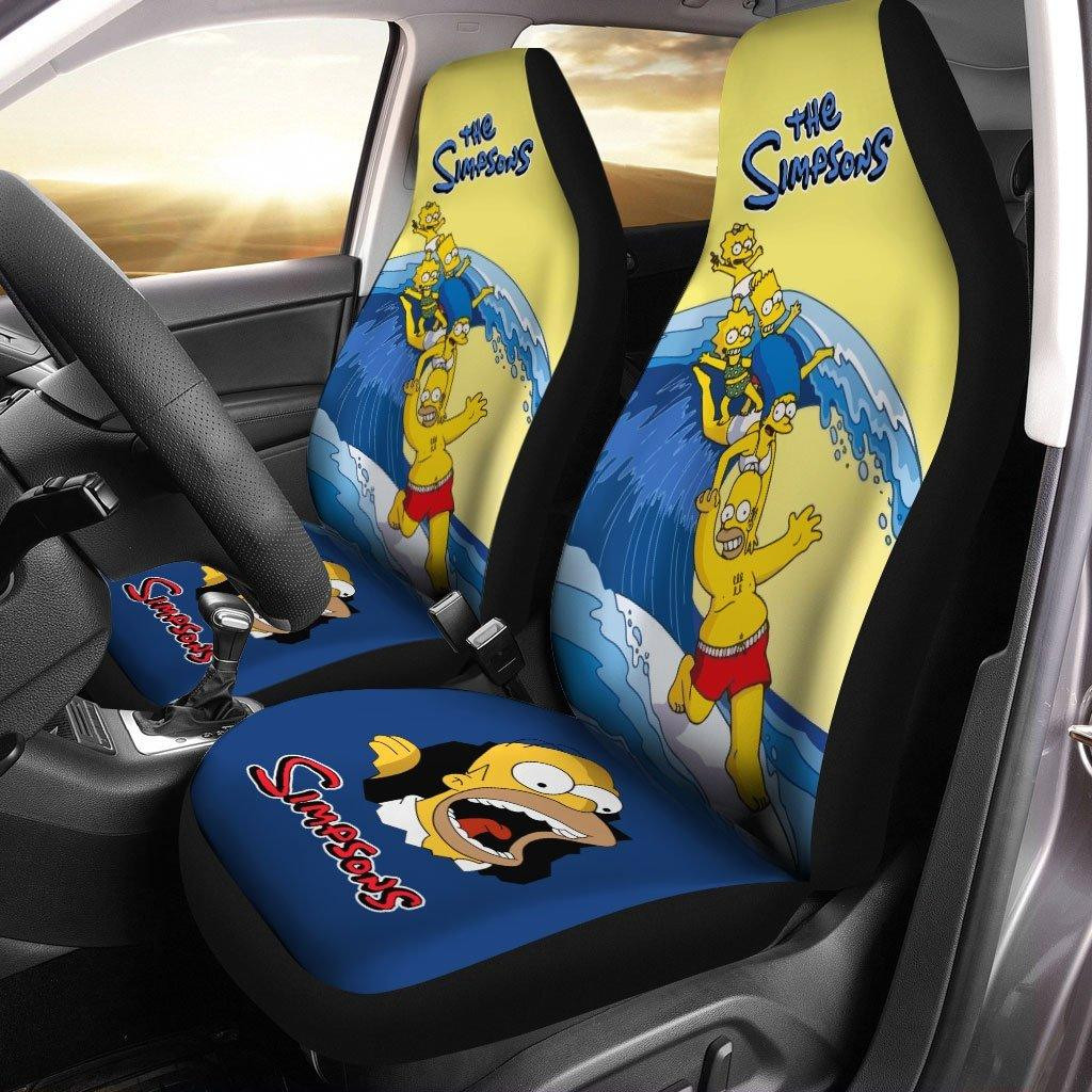 The Simpson Swimming Car Seat Covers