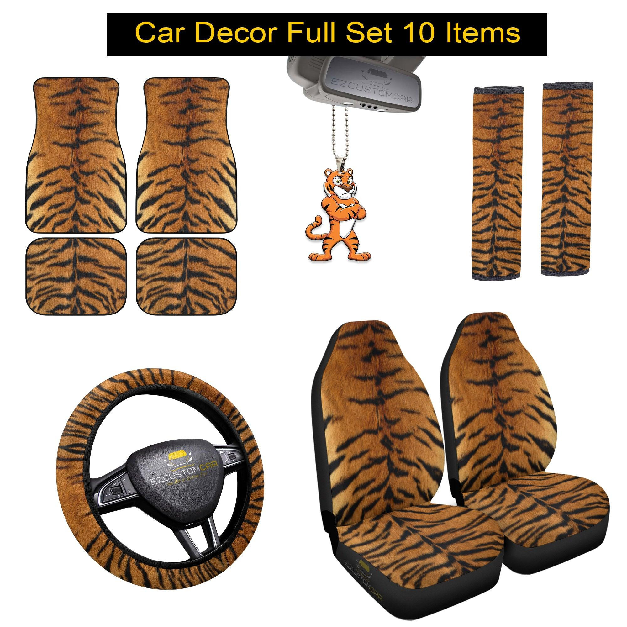 Tiger Car Mats x Seat Covers Set