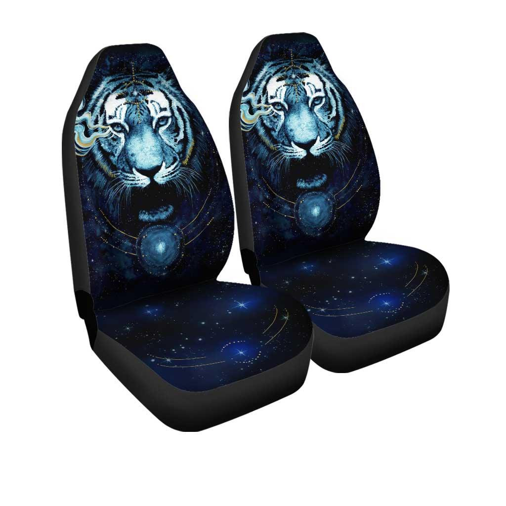 Tiger In The Darkness Car Seat Covers