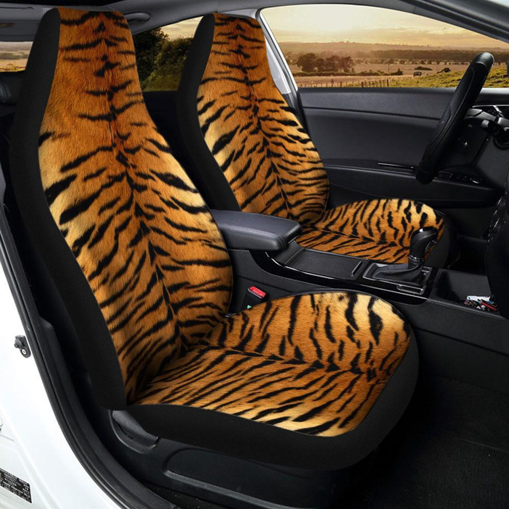Tiger Skin Pattern Car Seat Covers