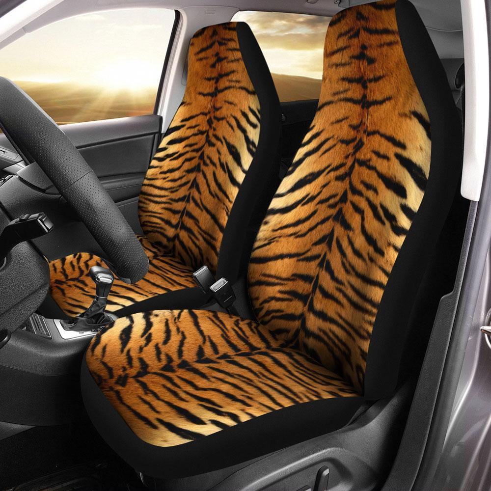 Tiger Skin Pattern Car Seat Covers