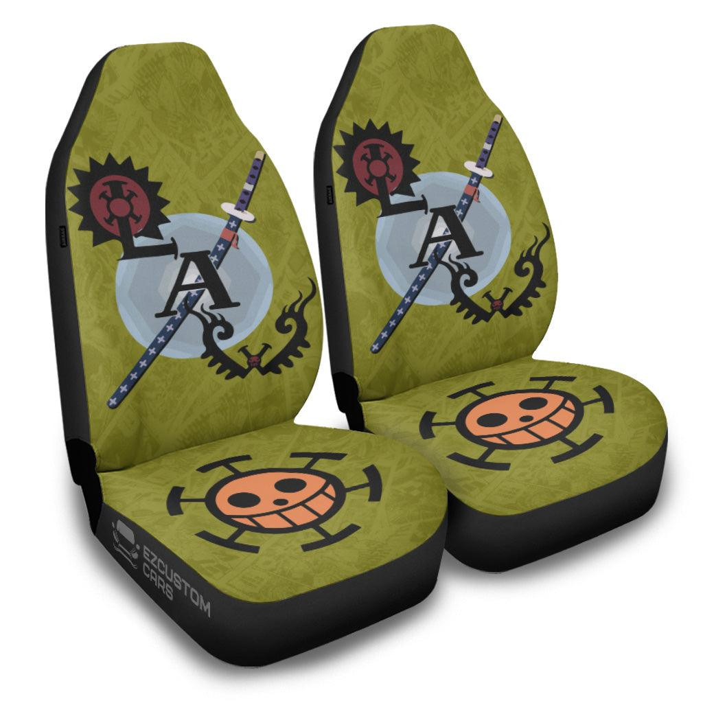 Trafalgar D. Law Car Seat Covers Custom One Piece Law Flag Car Accessories