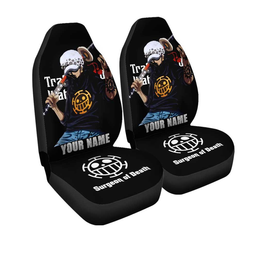 Trafalgar Law Car Seat Covers Custom One Piece Anime
