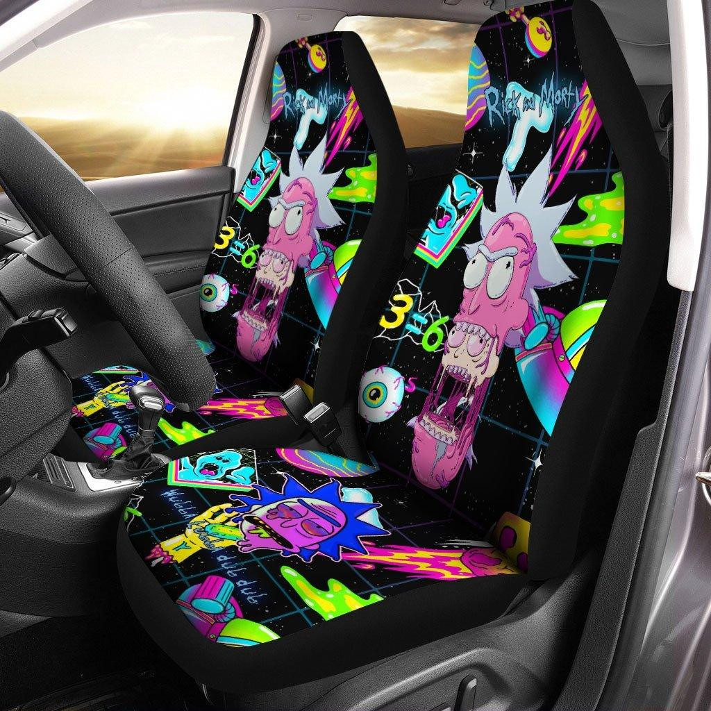 Trippy Rick and Morty Car Seat Covers