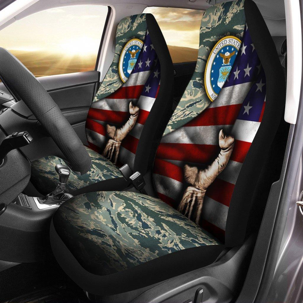 US Air Force Behind Flag Car Seat Covers US Air Force Behind Flag Car Seat Covers