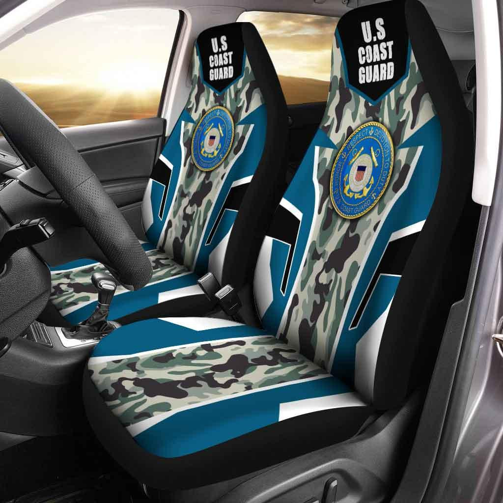 US Coast Guard Luxury Custom Car Seat Covers