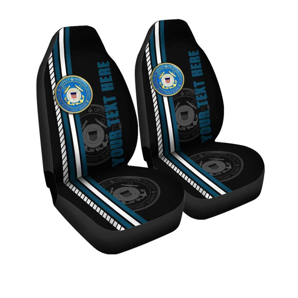 US Coast Guard Personalized Custom Car Seat Covers