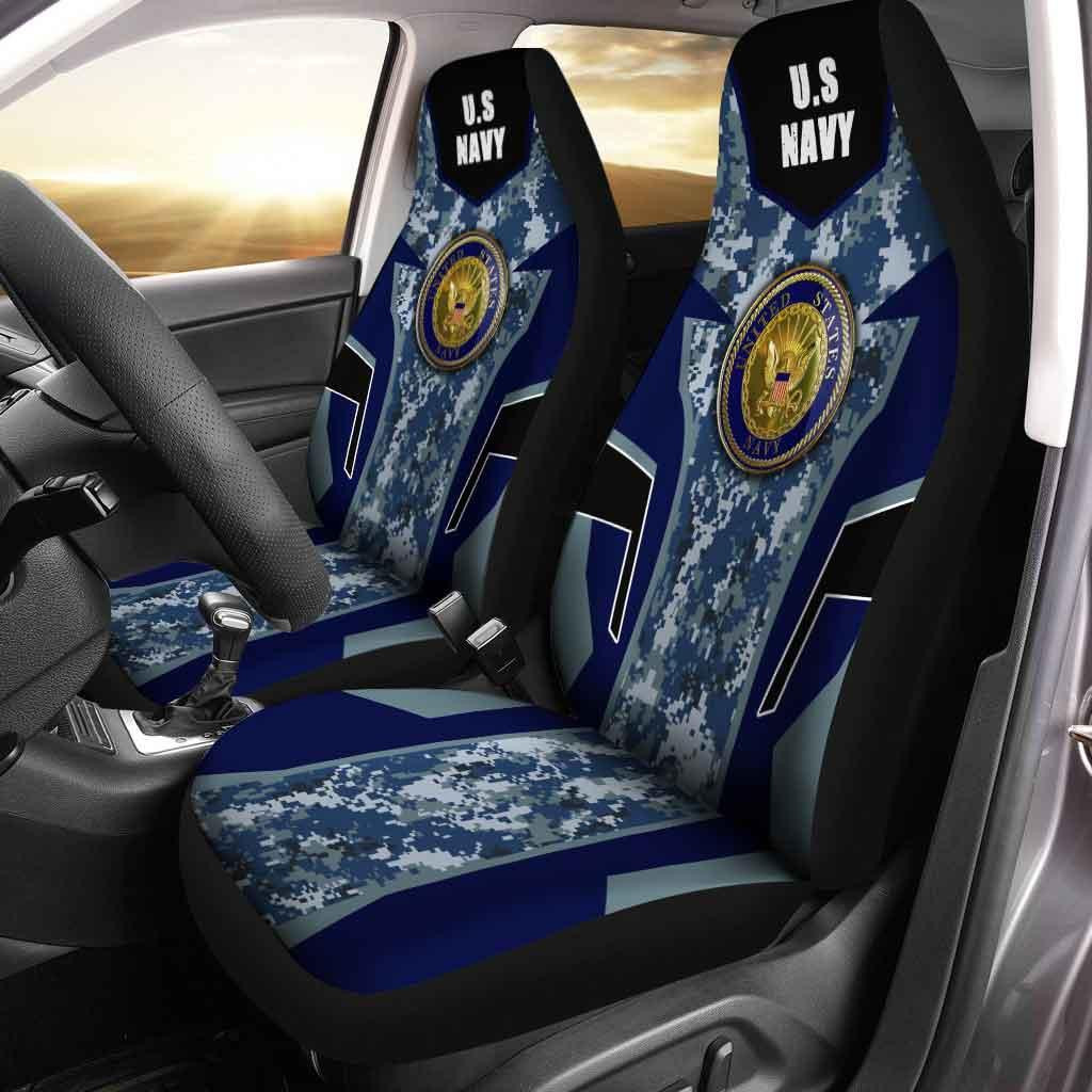 US Navy Luxury Custom Car Seat Covers