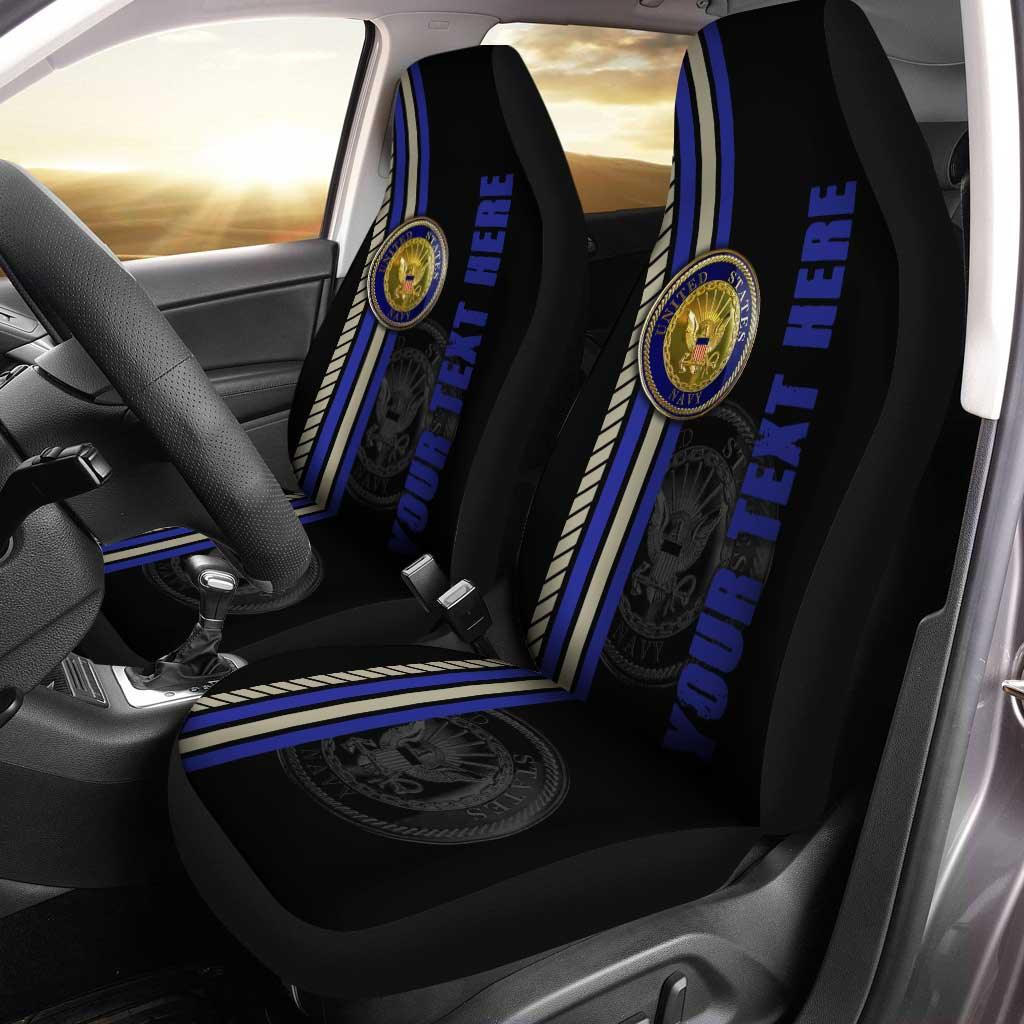 US Navy Personalized Custom Car Seat Covers