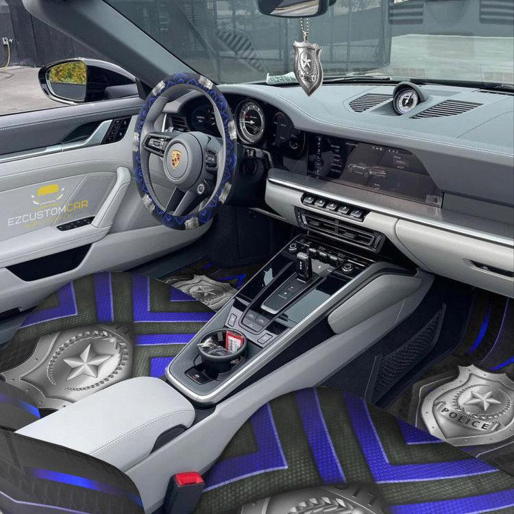 US Police Force Car Mats x Seat Covers