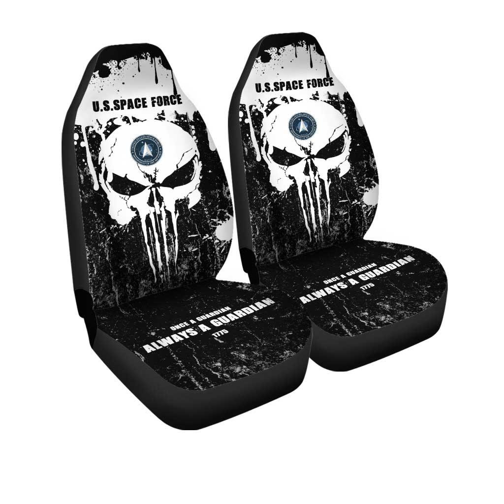 US Navy Custom Car Seat Covers Grunge Skull