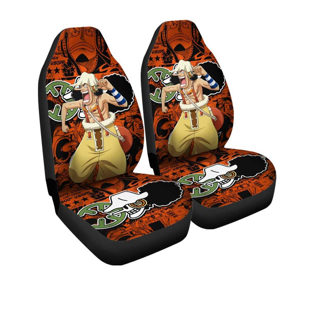Usopp Seat Belt Covers One Piece Anime Car Accessories