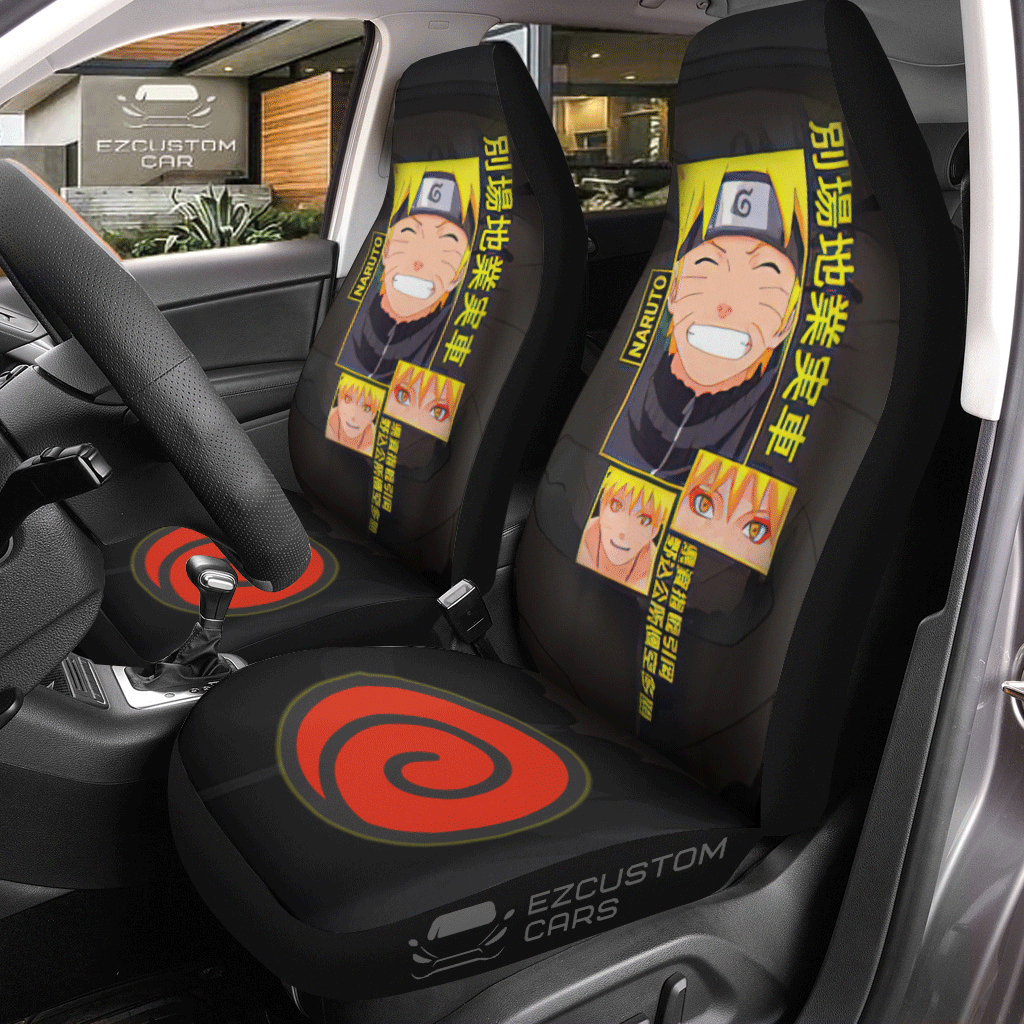 Naruto Car Seat Covers Uzumaki Custom Naruto Anime Car Decoration