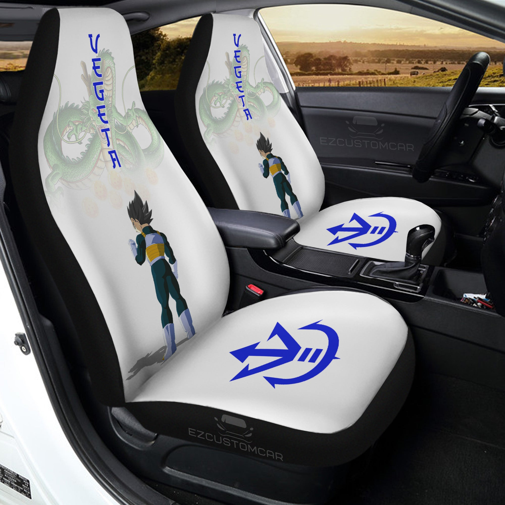 Vegeta Car Seat Covers Custom for Dragon Ball Anime Car Decor
