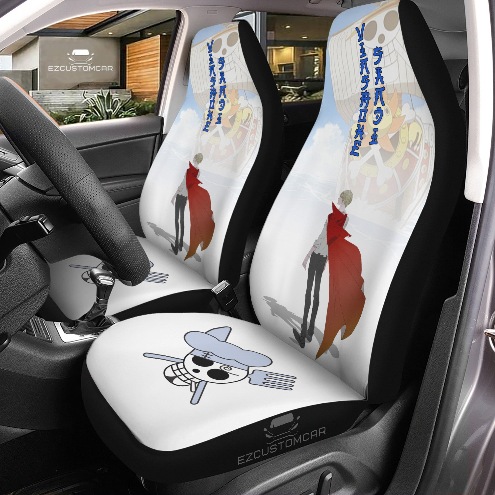 Vinsmoke Sanji Spare Tire Cover Custom One Piece Anime Car Accessories