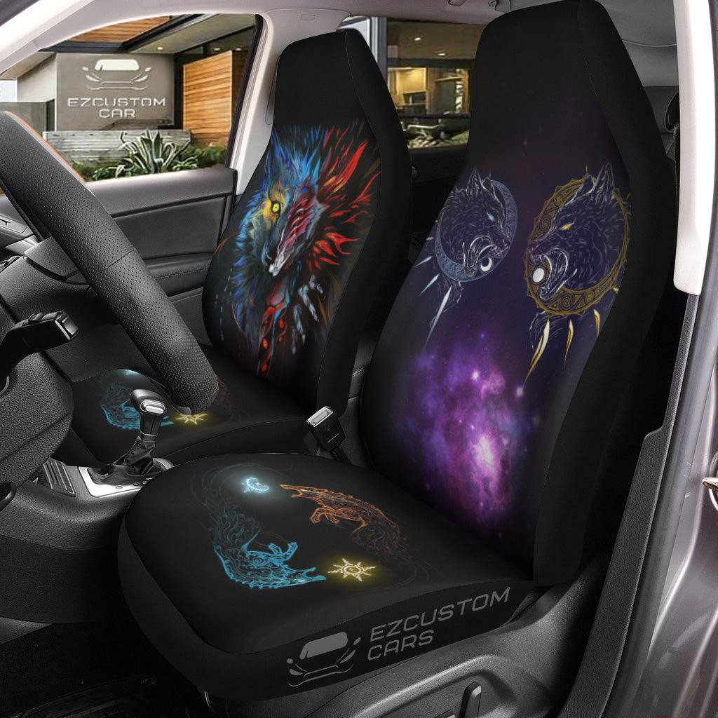 Waliicorners Galaxy Space Car Seat Covers Custom Animal Car Accessories Waliicorners Galaxy Space Car Seat Covers Custom Animal Car Accessories