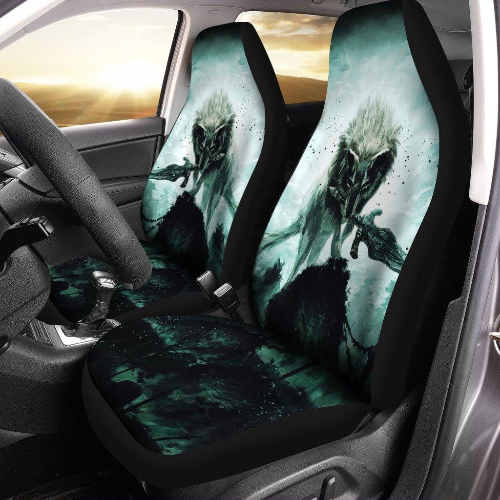 Warriors Wolf Custom Car Seat Covers