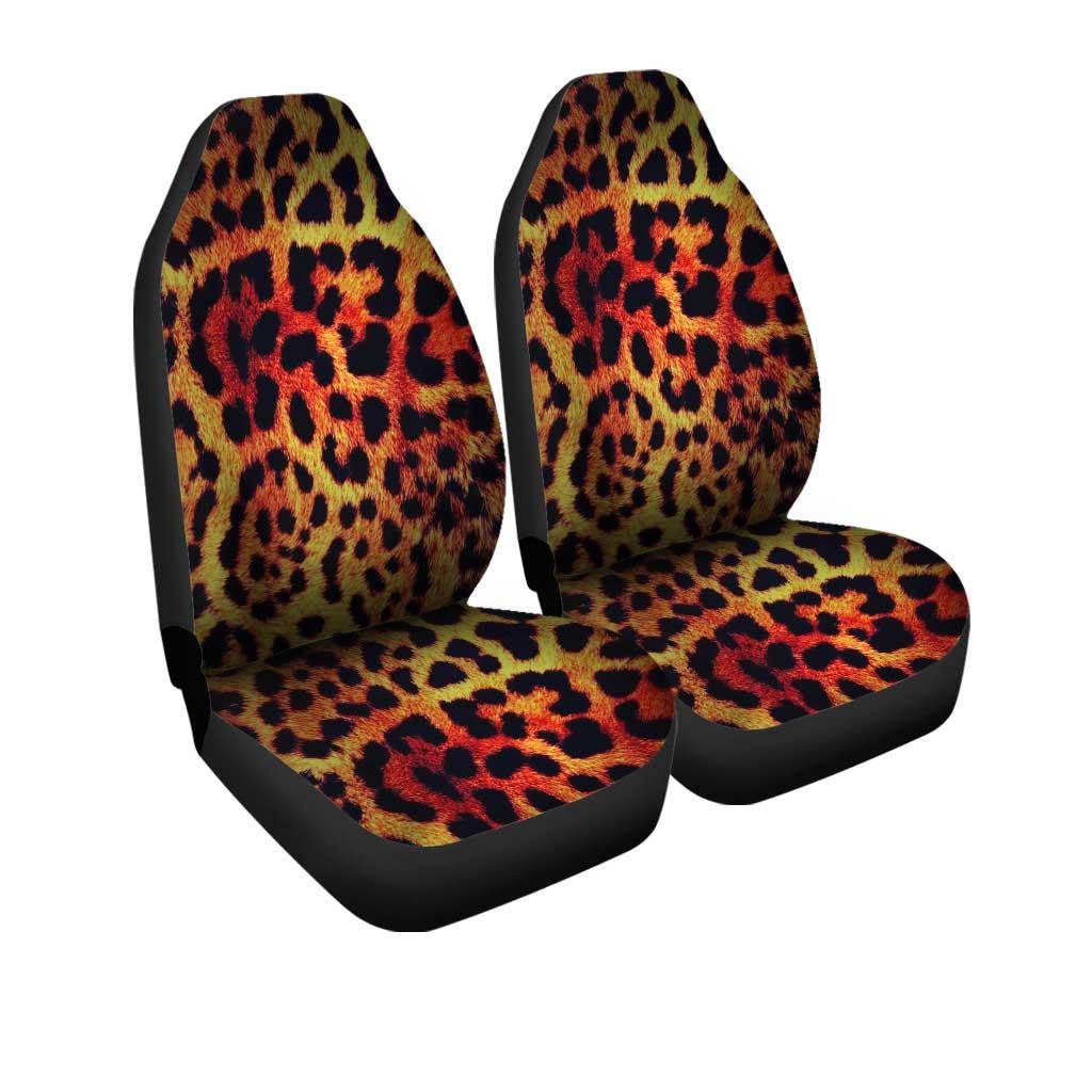 Wild Cheetah Brown Skin Pattern Car Seat Covers