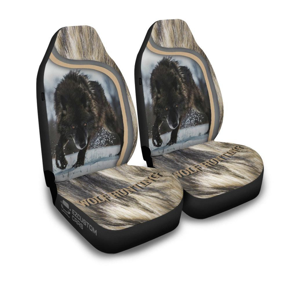 Wolf Hunting Car Seat Covers Custom Animal Car Accessories