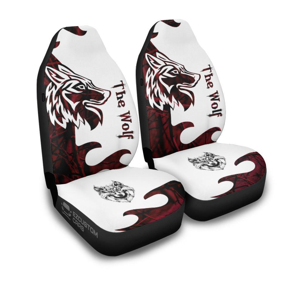 Wolf Native American Car Seat Covers Custom Animal Car Accessories
