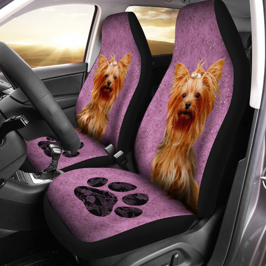 Yorkshire Terrier Dog Custom Car Seat Covers