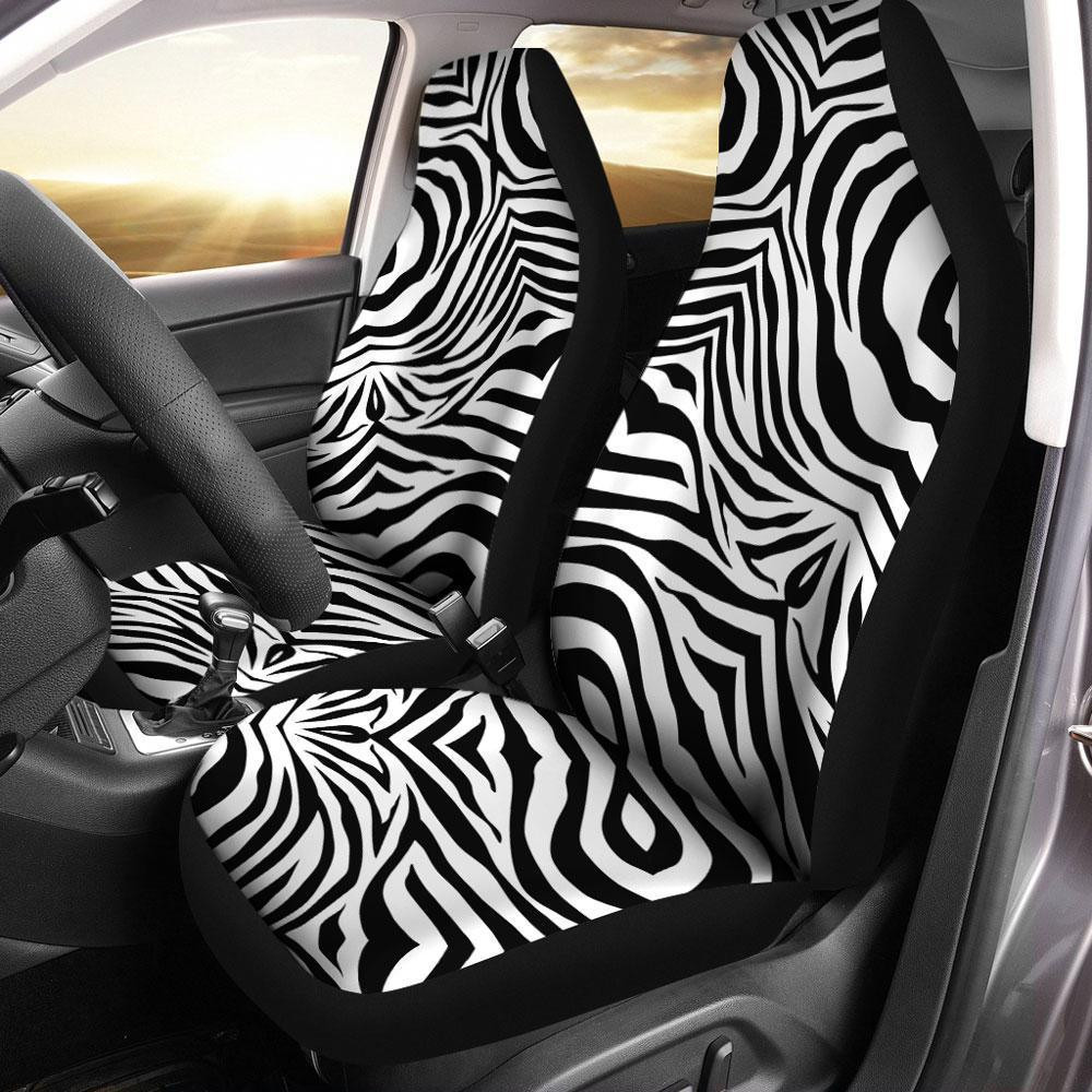 Zebra Skin Pattern Car Seat Covers