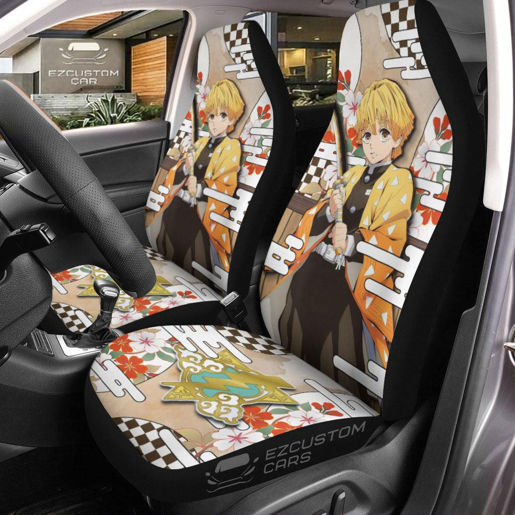 Zenitsu Agatsuma Demon Slayer Anime Car Seat Covers