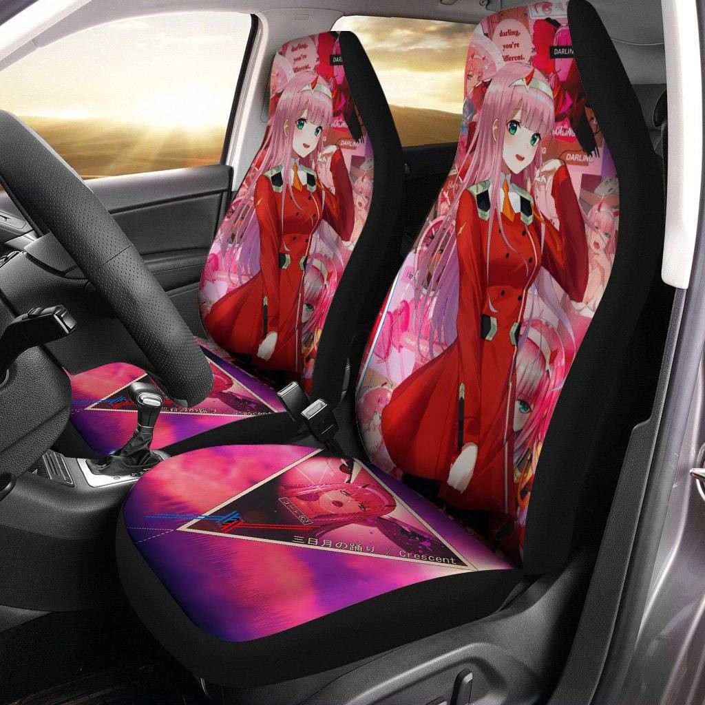 Zero Two Darling In The Franxx Anime Gift Car Seat Covers