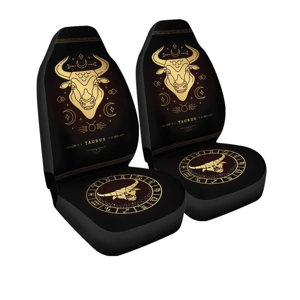 Zodiac Golden Taurus Horoscope Car Seat Covers