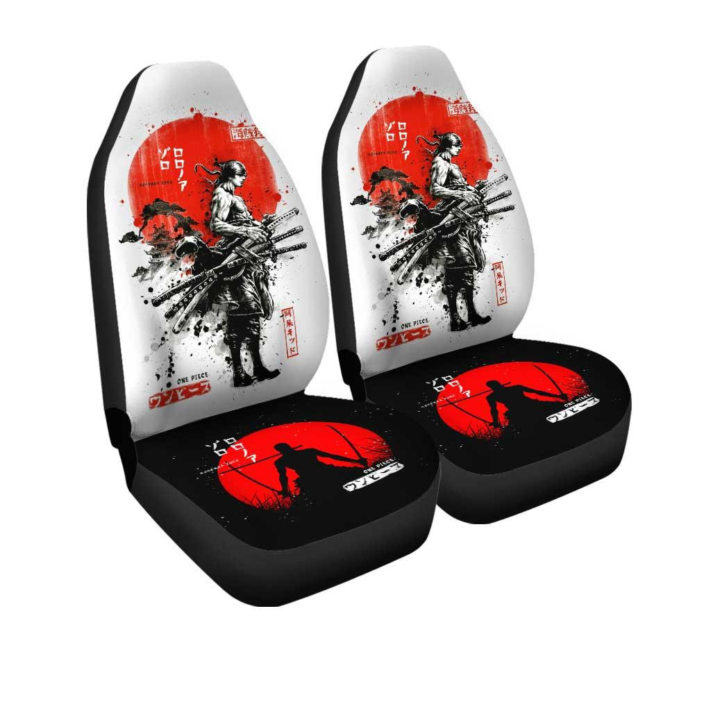 Zoro Car Seat Covers Custom Anime One Piece Car Accessories