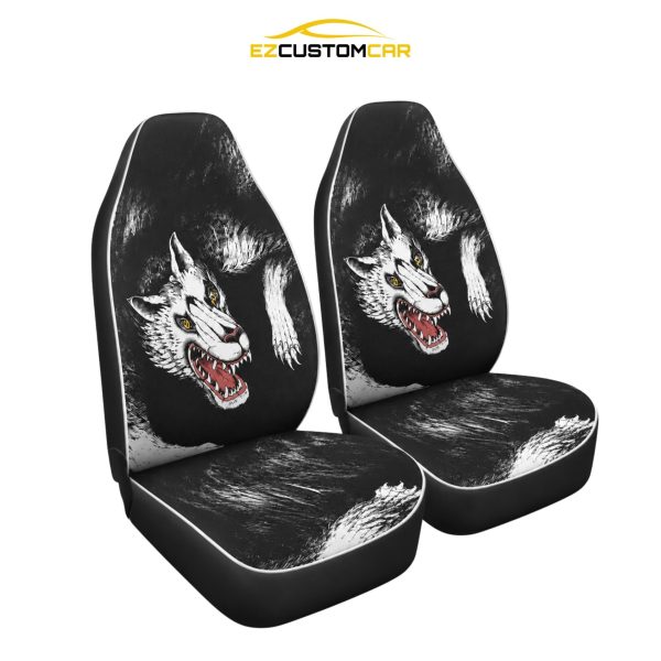 Angry Wolf Car Seat Covers