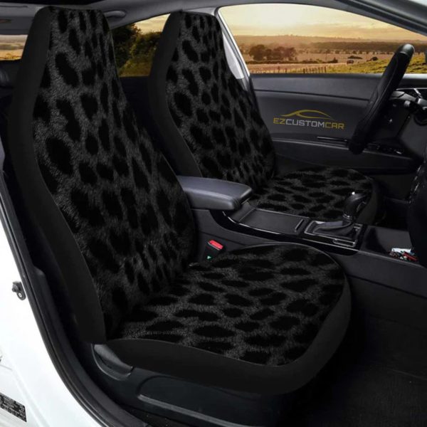 Black Cheetah Pattern Car Seat Covers