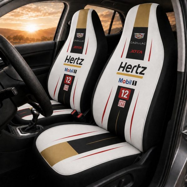 Cad Hertz Team JOTA V-Series.R 2025 WEC Hypercar Racing Car Seat Covers