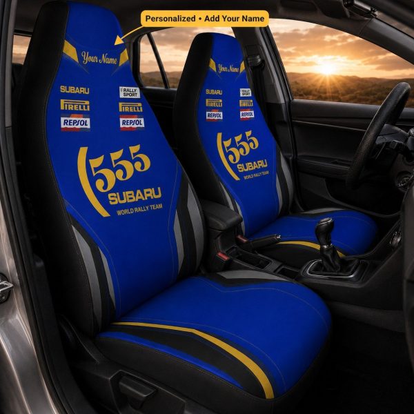 Colin McRae Racing Car Seat Covers Subaru 555 Subaru Rally Team 02
