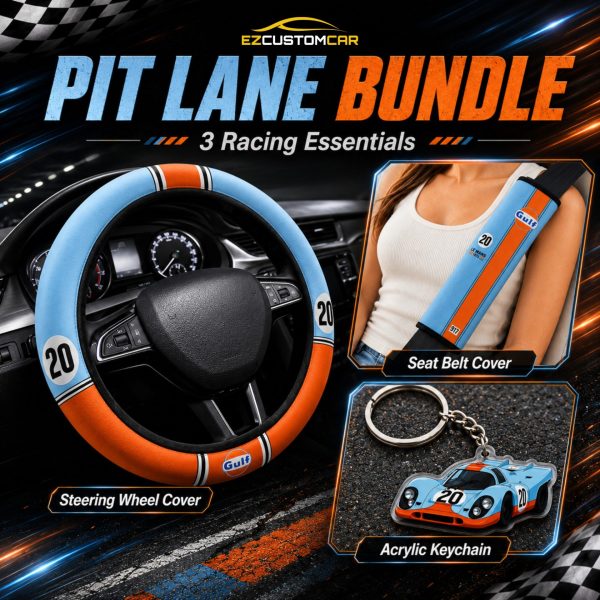 Gulf Steve McQueen Le Mans Porsh 917 Racing PIT LANE SET Gulf Steve McQueen Le Mans Porsh 917 Racing PIT LANE SET