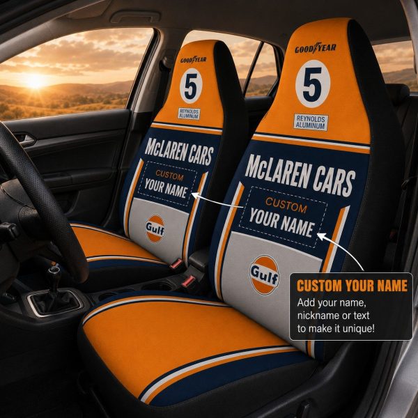 Gulf x Team McL Racing Car Seat Covers 1968 74 02