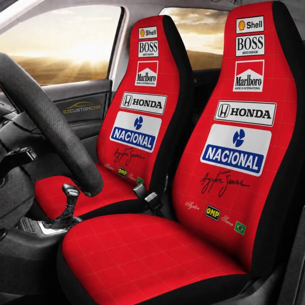 Magic Senna Lotus 87 91 Edition Custom Car Seat Covers