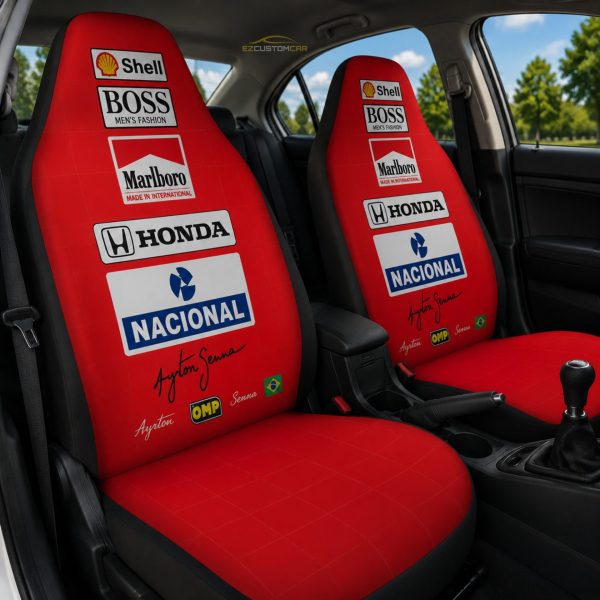 Magic Senna Lotus 87 91 Edition Custom Car Seat Covers