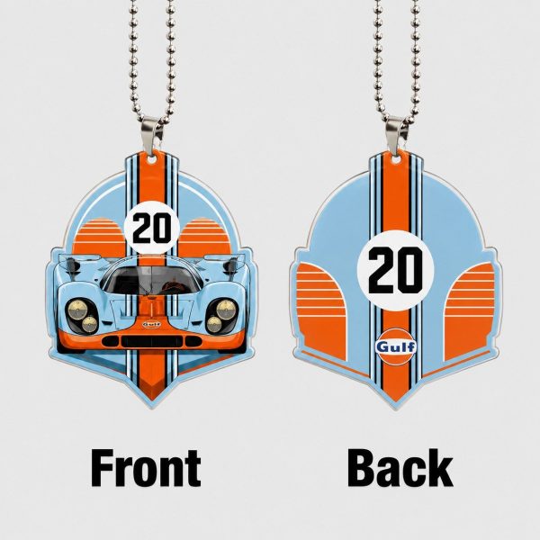 Racing Car Ornament Gulf Steve McQueen Le Mans Porsh 917
