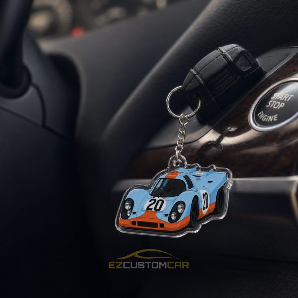 Racing Keychains Gulf Steve McQueen Le Mans Porsh 917 02