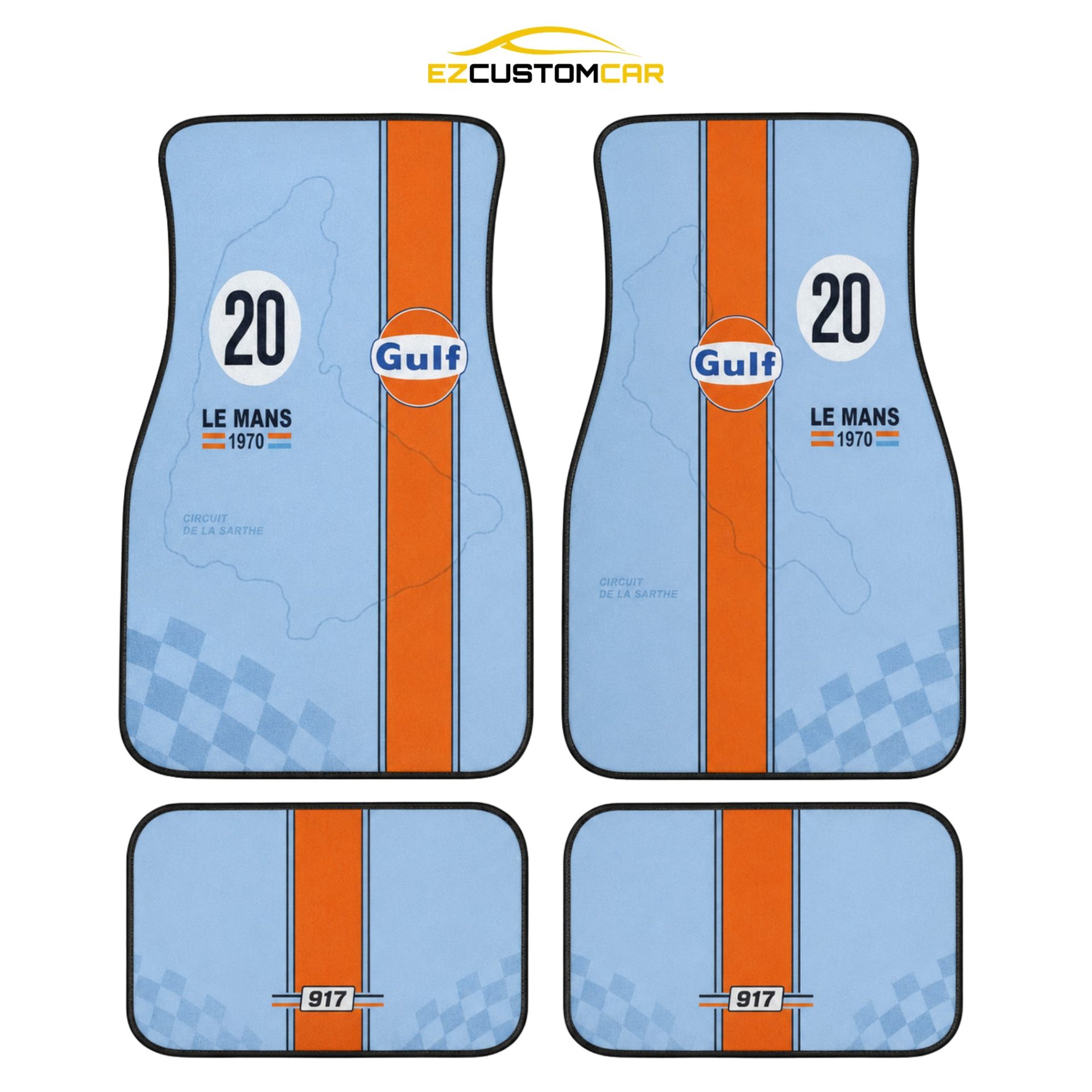 Elevating Comfort and Style Car Interior Design and Maintenance 11 Steve McQueen Gulf Le Mans custom car floor mats